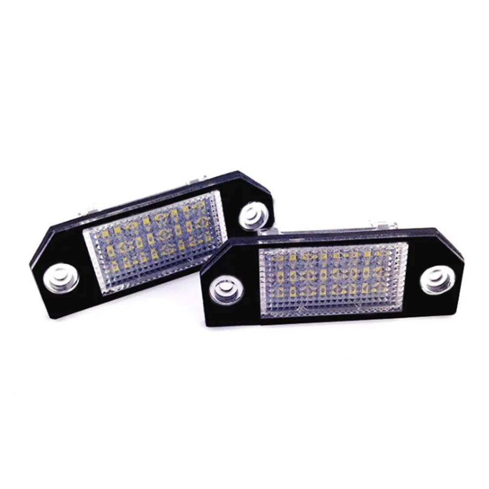 

2Pcs 12V LED Number License Plate Light Lamps For Ford Focus C-MAX MK2 03-08 Exterior Accessories License Plate Lights Quality