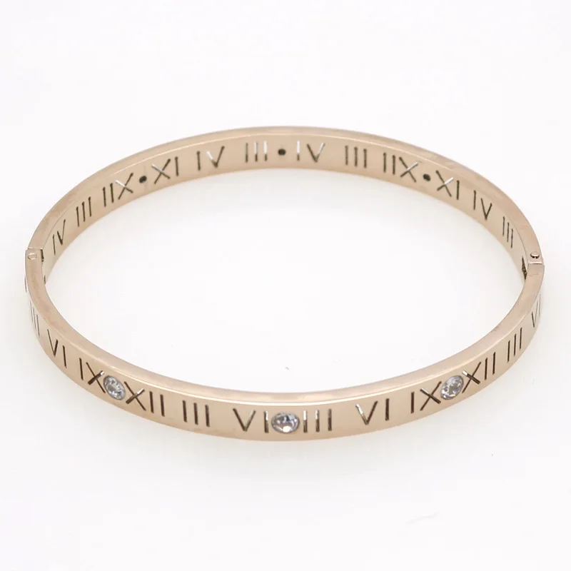 Mavis Hare розовое золото римские цифры кристалл браслет с кругами Монета браслет и шаровая манжета Набор браслетов для женщин подарок
