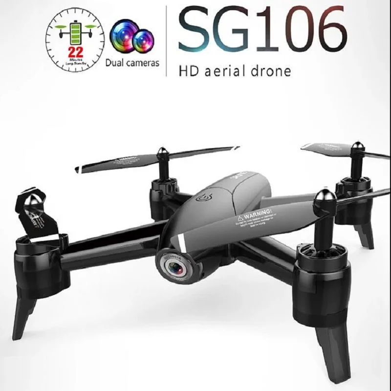 RC Helicopter SG106 RC Drone Optical Flow 1080P HD Dual Camera Real Time Aerial Video RC Quadcopter Aircraft Positioning Toy