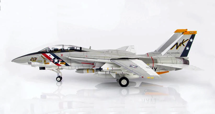 Fine HM 1/72 F-14A Tomcat fighter model VF-2 Bounty Hunter Squadron HA5210 Alloy collection model Holiday gifts