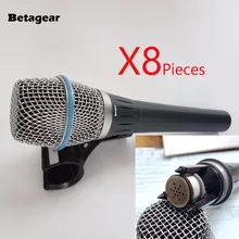 Betagear 8 шт. настоящий конденсаторный микрофон BT87A 87 87A вокальный игрушечный микрофон для караоке ручной микрофон профессиональный суперкардиоидный микрофон