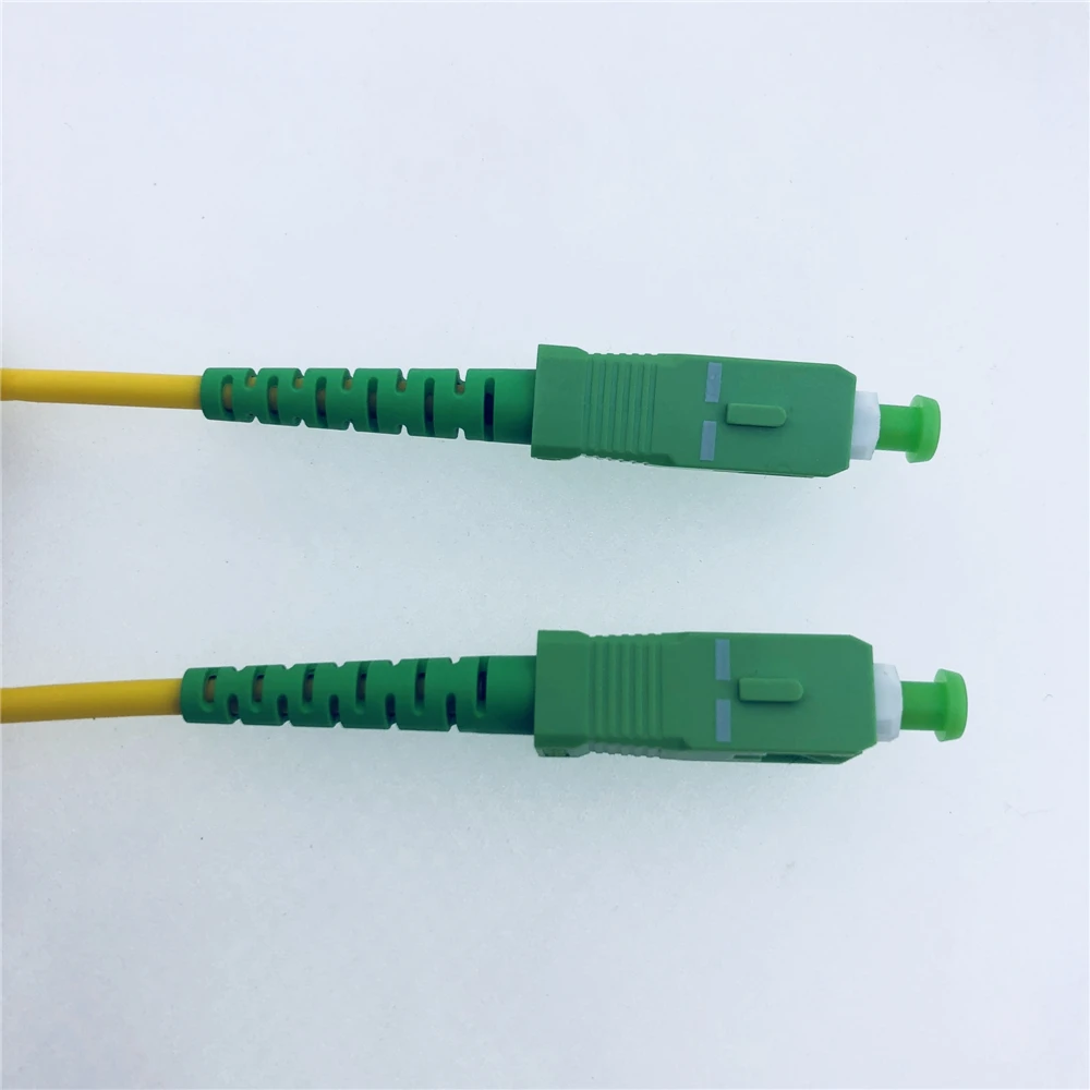 1 шт. SM SX 3 м APC 2 0 мм или 9/125 FTTH Стандартный Волоконно оптический патч кабель APC/SC