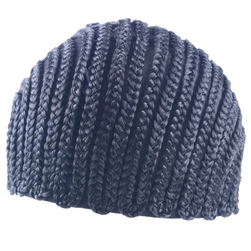 

Super Elastic Cornrow Cap for Weave Crochet Braid Wig Caps for Making Wigs Top Quality Weaving Braid Cap Wig Net Black Color 1