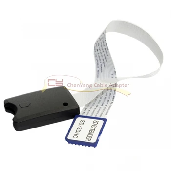 

CY 25cm Standard SD SDHC Memory Card Kit Male to SD Female Extension Soft Flat FPC Cable Extender
