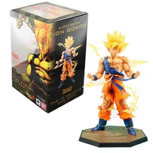 24 шт./партия, высокое качество, 18 см, Dragon Ball Z Супер Саян Гоку Сон Гоку в коробке, ПВХ, фигурка, модель, коллекция детских игрушек, подарок