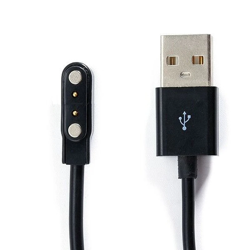 HANGRUI Магнитный фонарик с usb-зарядкой и Зарядное устройство кабель Универсальный 4 Pin Магнитный всасывания Зарядное устройство кабель для смарт-часов GT88 G3 KW18 KW88 Смарт-часы