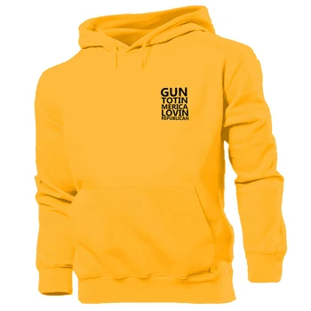 

Gun Totin' America Lovin' Republican Design Unisex Graphic Hoodie Sweatshirt Mens Womens Hooded Jumper Tops Pullover Hoody