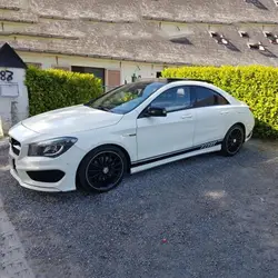 2 шт. боковые полосы стикеры автомобильные наклейки для Mercedes Benz W117 C117 X117 CLA AMG боковые наклейки полосы DIY наклейки для автомобиля