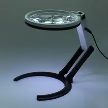 Лупа светодиодный тату-лампа Инструмент для дизайна ногтей 130 мм толстый стол увеличительное стекло лампа 1.8X 5X лупа Настольная лампа аксессуары для татуировки