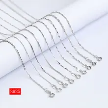 16 18925 Sterling Silver Jewelry Necklace Chains Singapore Curb Snake ROLO Jewellery Findings Cottection Accessories kygo singapore