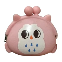 ABDB девушка мультфильм Сова силиконовый гелевый кошелек сумка ключи, монеты кошелек