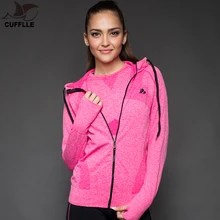 Запонки, новинка, женская спортивная куртка, быстросохнущая, с длинным рукавом, для бега, спортзала, толстовка, ткань, для фитнеса, на молнии, куртка, верхняя одежда, chaquetas