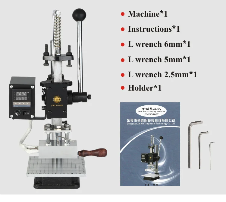 JINXINYANG T слот машина для горячего тиснения фольгой тиснение Руководство кожа бумага дерево машина с измерительной линии буквы тепла пресс