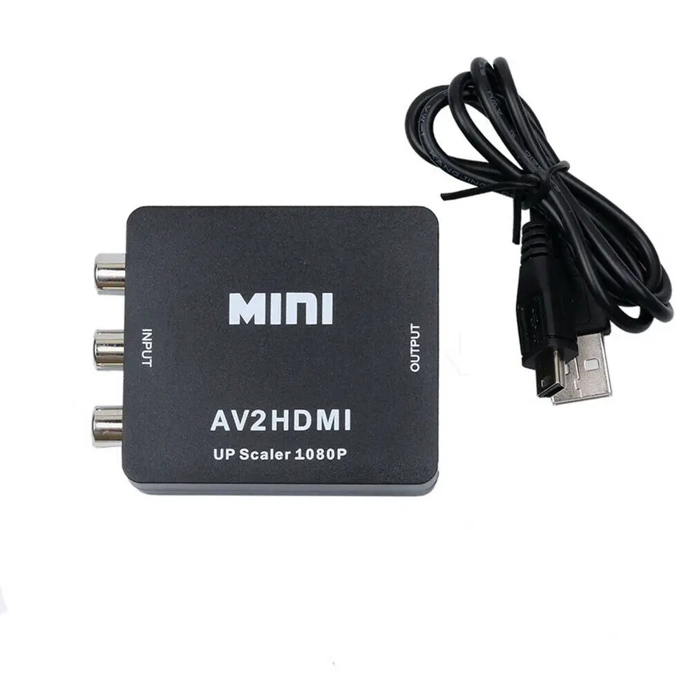 

BAAQII1080P HD Mini RCA AV to HDMI Adapter Converter AV2HDMI For HDTV DVD Easy Install Operation VC0273-0274