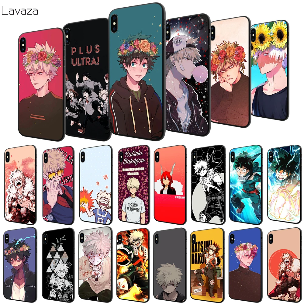 Мягкий ТПУ чехол Lavaza Anime Katsuki Bakugou для Apple iPhone 6 6S 7 8 Plus 5 5S SE X XS MAX XR силиконовые чехлы |