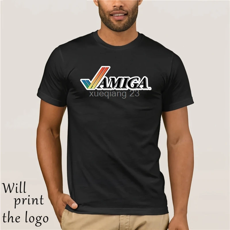 

Commodore Amiga T-Shirt Tee Tick Retro Computer 80s 90s computer nerd retro blue Cartoon t shirt men Unisex New Fashion tshir