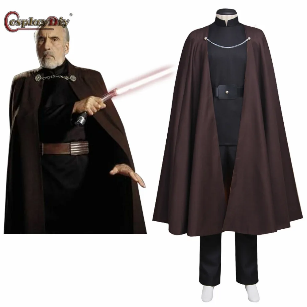 Cosplaydiy Косплей атака клонов счет доку косплей костюм для мужчин Хэллоуин карнавал