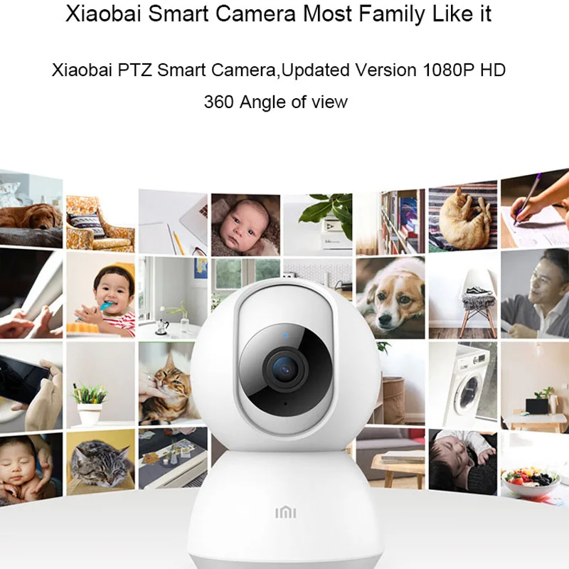  Xiaomi Original Mijia Smart IP Camera 1080P WiFi Night Vision 360 Degree View Motion Detection Secu