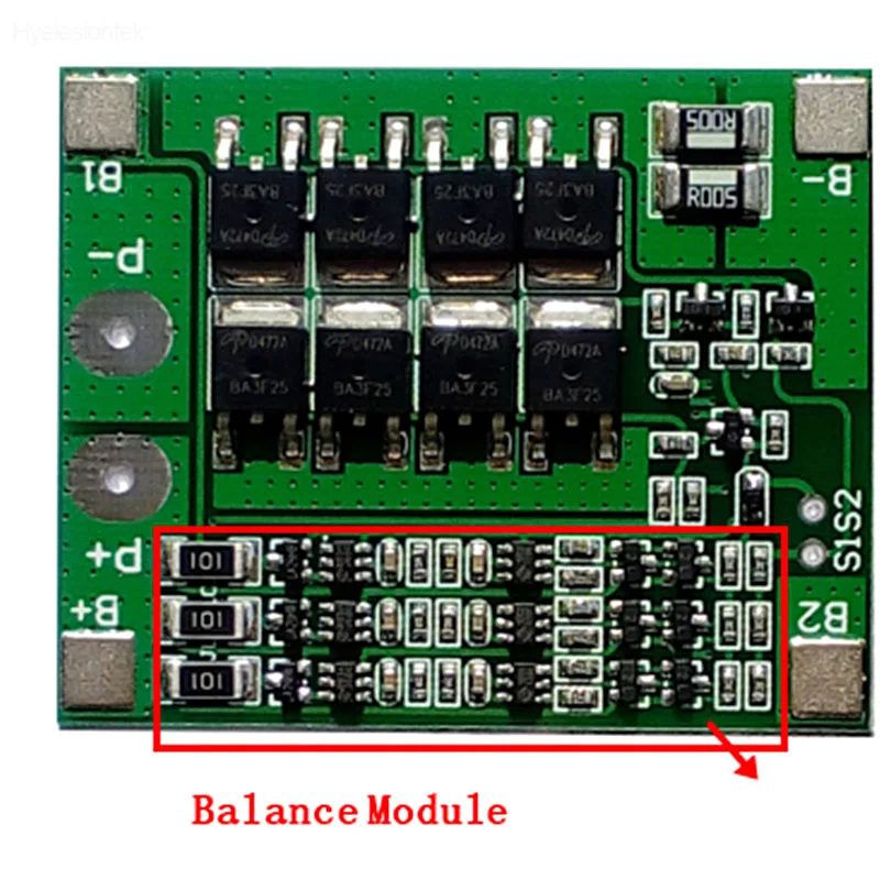 3S 25A Li-Ion 18650 BMS PCM плата защиты батареи lto эквалайзер плата с балансировочным балансом для Lipo батарейный блок модуль