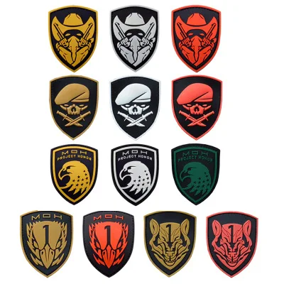 

Rubber MOH Eagle Patch 3D PVC Soldier Tactical Badge Combat Armband Military Brassard chevrons