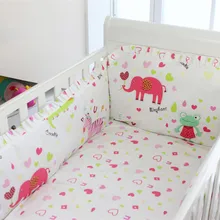 Промо-акция! 6 шт детские постельные принадлежности набор персонажа детская кроватка(бамперы+ лист+ наволочка