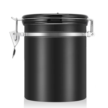 

Stainless Steel Airtight Coffee Canister Coffee Container Jar with Date Tracking Wheel Food Coffee Tea Storage Organizer Can