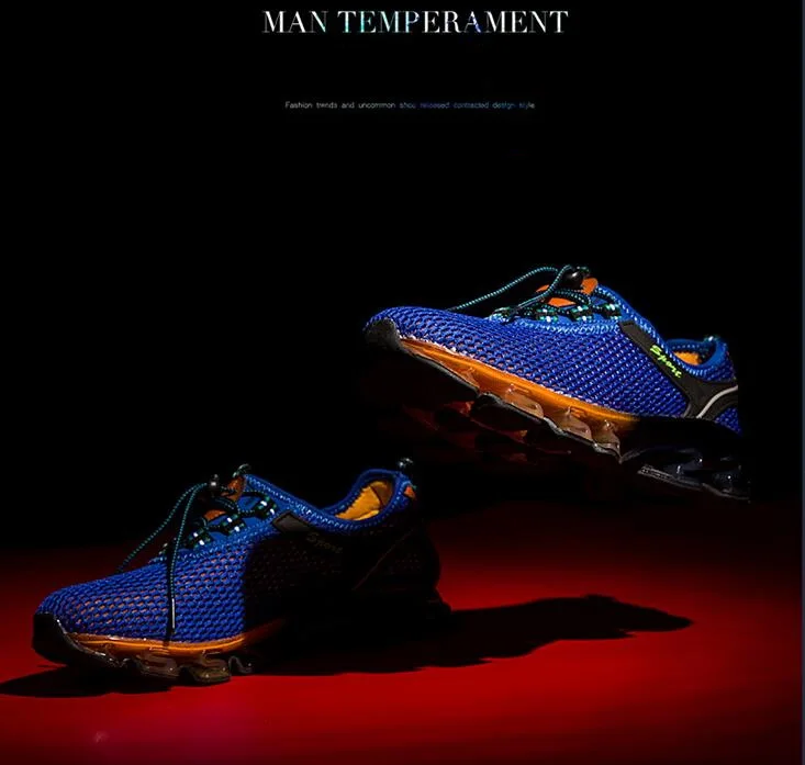 Супер светильник спортивная обувь для мужчин Уличная спортивная обувь мужские дышащие и амортизирующие мужские кроссовки спортивная обувь