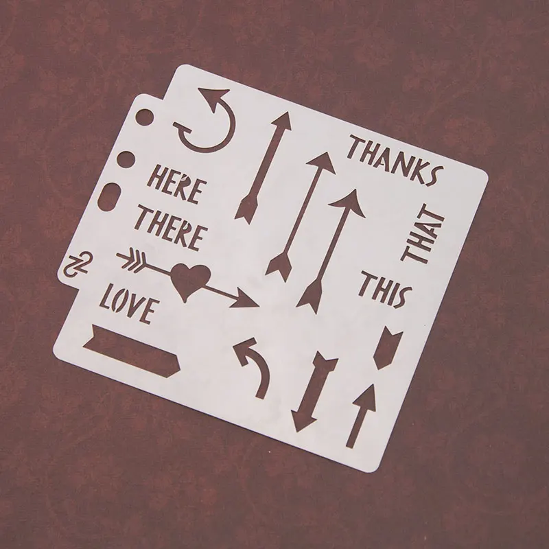 

Guide Mark Sticker Painting Stencils for Diy Scrapbooking Stamps Home Decor Paper Card Template Decoration Album Crafts Art