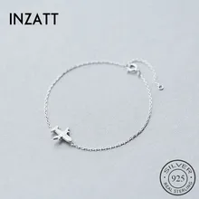 INZATT, панк, матовые, самолет, индивидуальный браслет для женщин, юбилей, вечерние, модные ювелирные изделия, 925 пробы, серебро, Mujer Moda