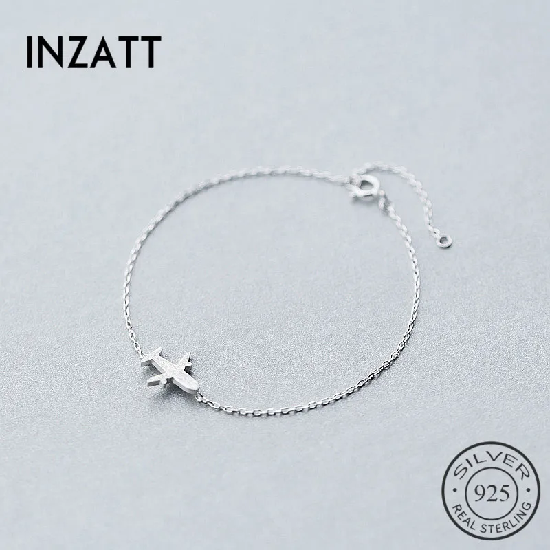 INZATT из настоящего стерлингового серебра 925 пробы в стиле панк матовая