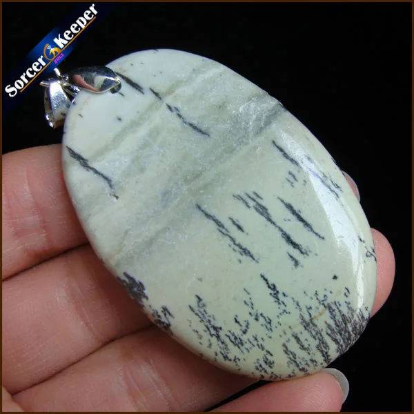 Модное ожерелье для женщин и мужчин зеленые натуральные камни Dendrite моховые Агаты