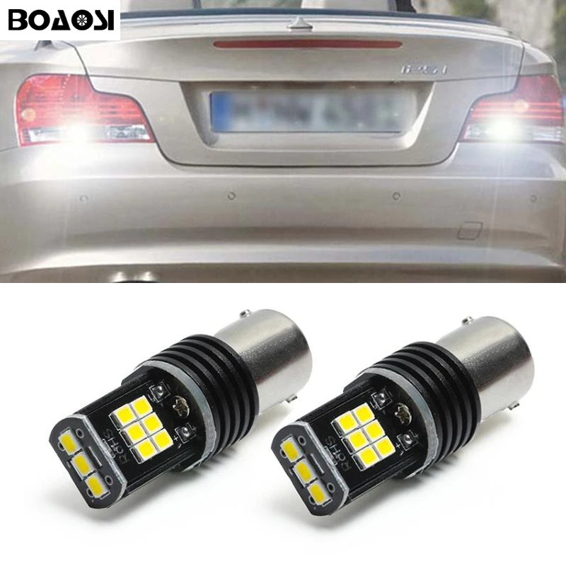 2x 1156 LED BA15S P21W 15 led 3030 Chips Brake Lights Reverse Lamp DRL