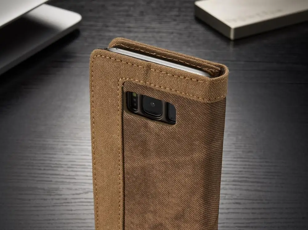 Caseme флип Denim чехол для Samsung Galaxy S8 Plus Чехол-бумажник с подставкой для Samsung Galaxy S8 S8Plus S8+ джинсовые чехол с ковбойский чехол