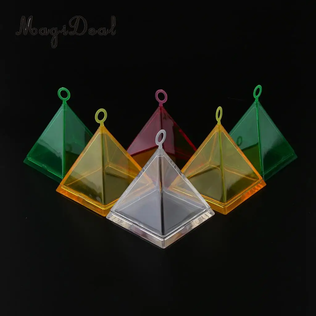 Pack of 6 Pyramid Shape Balloon Weights Set up Props Gift Box Wedding Birthday Xmas Party Decor Kits