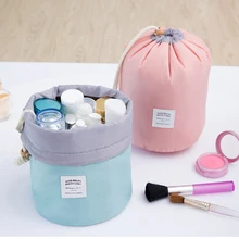 Дорожная нейлоновая сумка для косметики, вместительная сумка для мытья на шнурке, органайзер для макияжа, сумка для хранения, 200 шт./партия