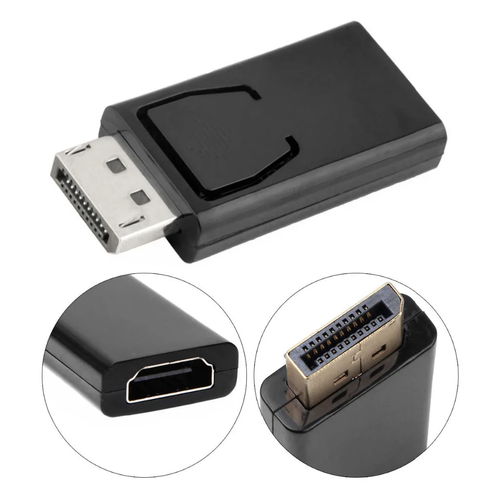 

Top quality Display Port DP Male to HDMI Female Converter Cable Adapter Video Audio connector to HDTV PC 1080P