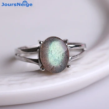 

Moonlight Natural Stone Ring S925 Sterling Silver Mosaic Ring Men Women Crystal Ring Energy Stone Korea style Jewelry Wholesale