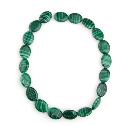 

Malachite Gem Stone Oval 20x15mm Beads Strand HOT