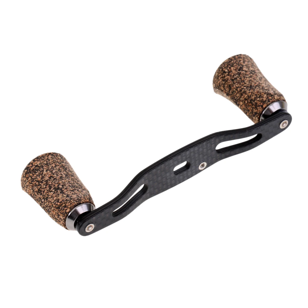 Carbon Fiber Power Fishing Reel Handle Knob Replacement for Baitcasting Reel 85mm/95mm Baitcasting Reels For Fishing