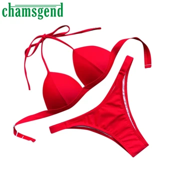 

CHAMSGEND Lady Comfortable Breathable Push Up bandage bra Set Underwear Women Lingerie Sexy Panties and Bra Sets Ropa interior 3