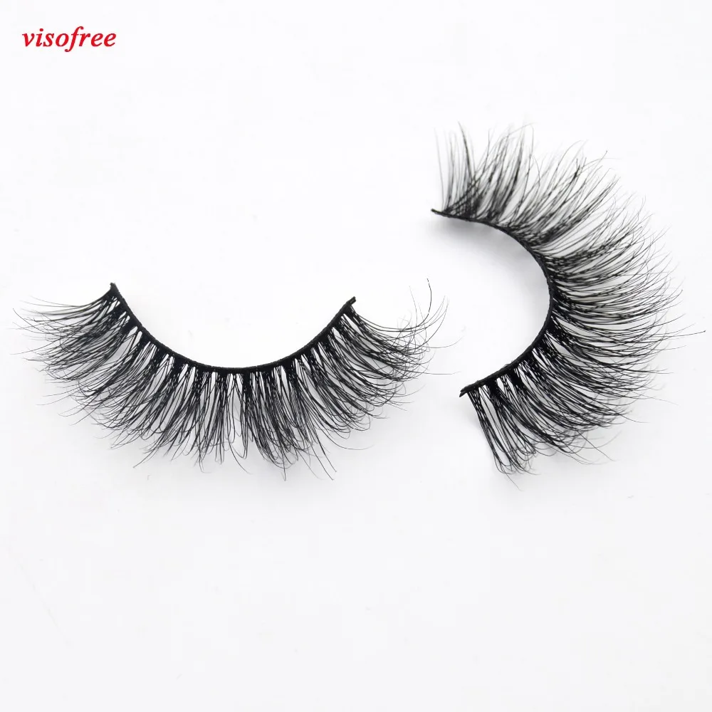 

Visofree Eyelashes 3D Mink Lashes Crossing Mink False Eyelashes Hand Made Full Strip Eye Lashes cilios naturais 06