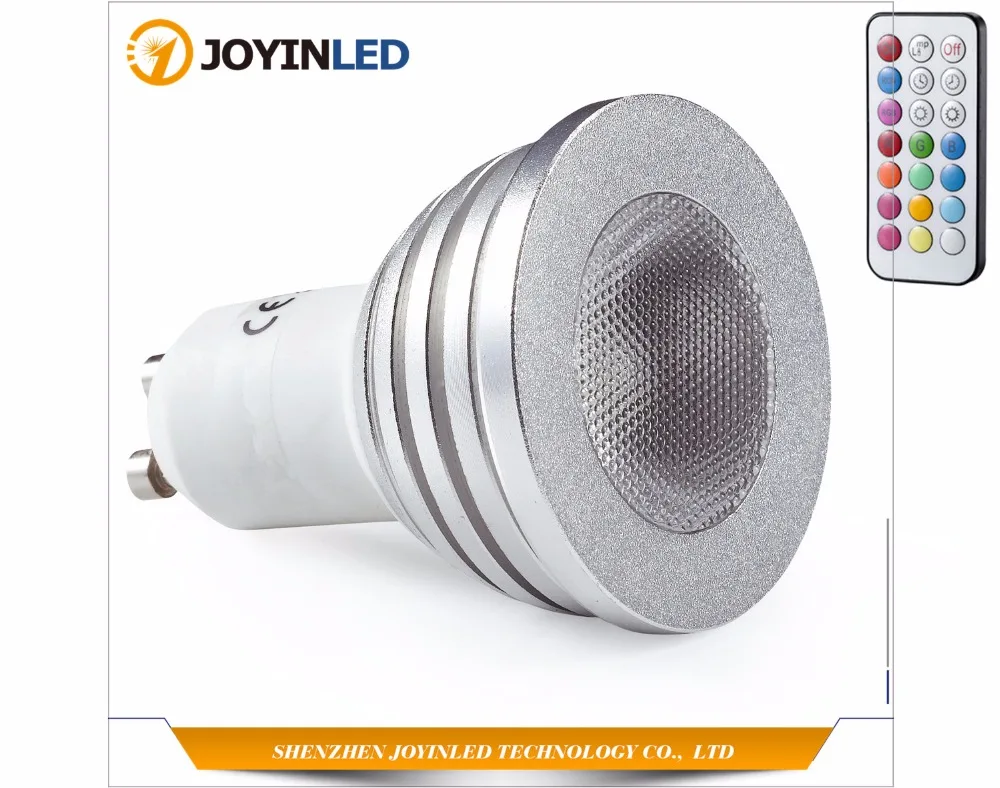 3W 4W RGB LED прожектор GU10 E27 Глобус лампы 16 цветов изменить 110 245v вечерние украшения