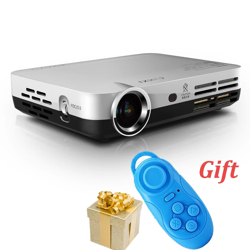 1080P Mini Projector Full HD 3D DLP Projector LED Video Pico Projector