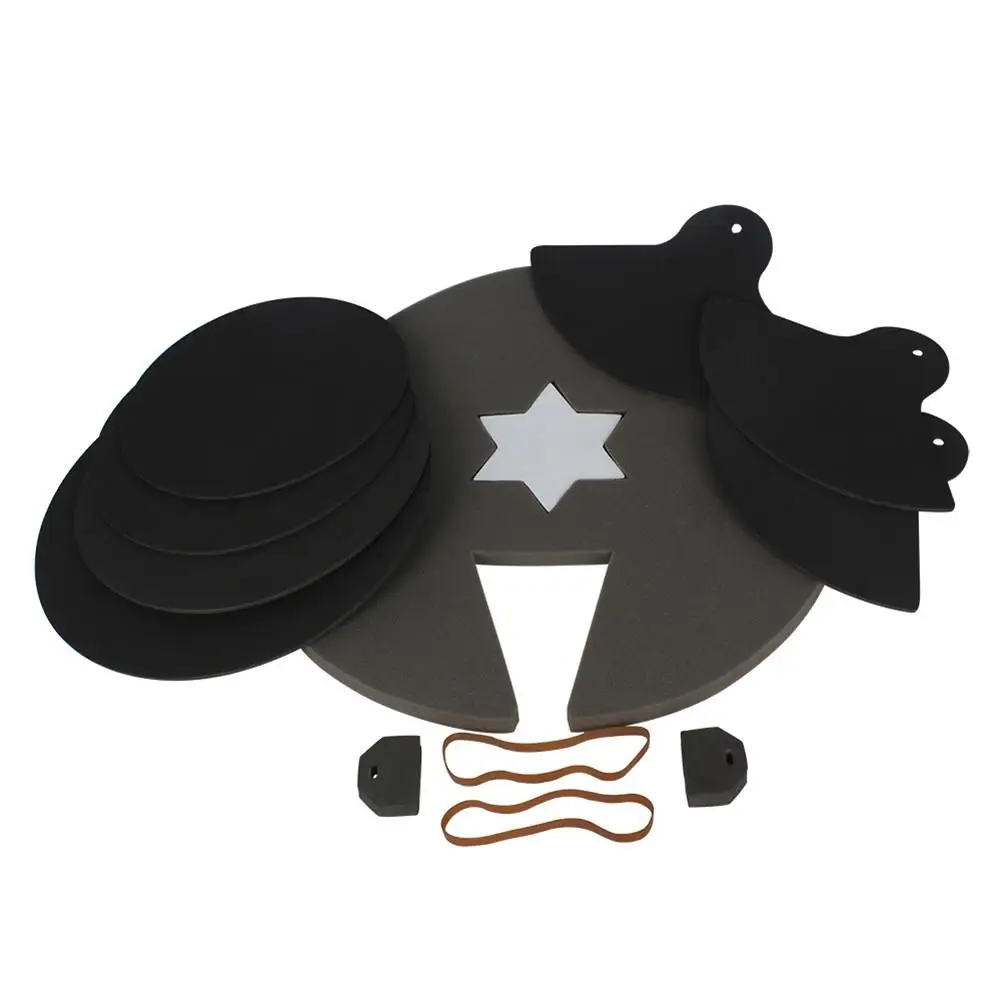 

10pcs/set Drum Parts Percussion Instrument Accessories Silencer Pad Rubber Foam Bass Snare Drum Cymbal Mutes Practice Kit Tool