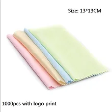 1000 шт 13*13 см Заказная одноразовая тряпочка для чистки очков для объектива телефон салфетки для очистки экрана