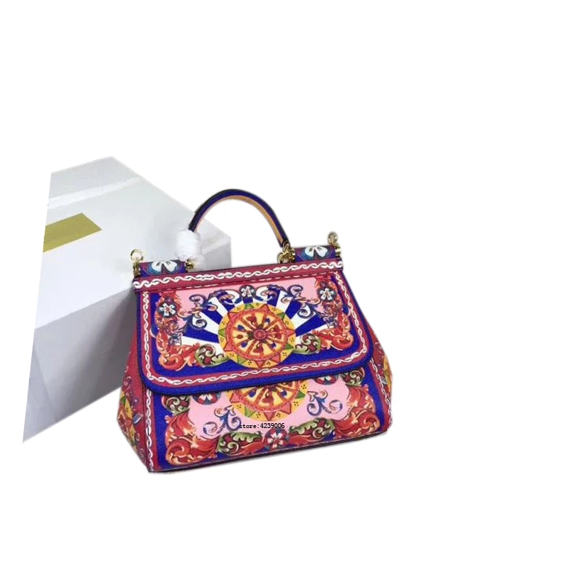 

Bags female 2018 female handbag genuine leather bag platinum messenger bag large capacity color block bridal bag