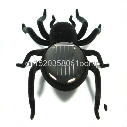 Новый солнечный паук детская игрушка мощность 8 ног черный Сумасшедший # K4UE # Прямая поставка