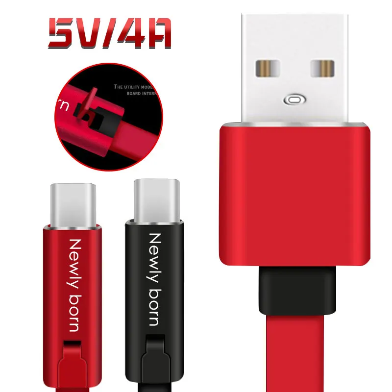 

5V 4A Rapid Repairable Performance Durable Charging Cable Micro USB/Type-C Fast Charging Data Line 1.5M for Android Phone