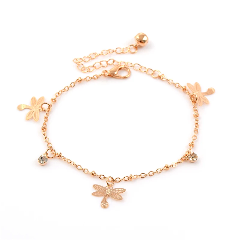 

MISANANRYNE Top Quality Bohemian Style Retro Gold Color Summer Design Anklets Bracelet Jewelry Austrian Crystals Wholesale