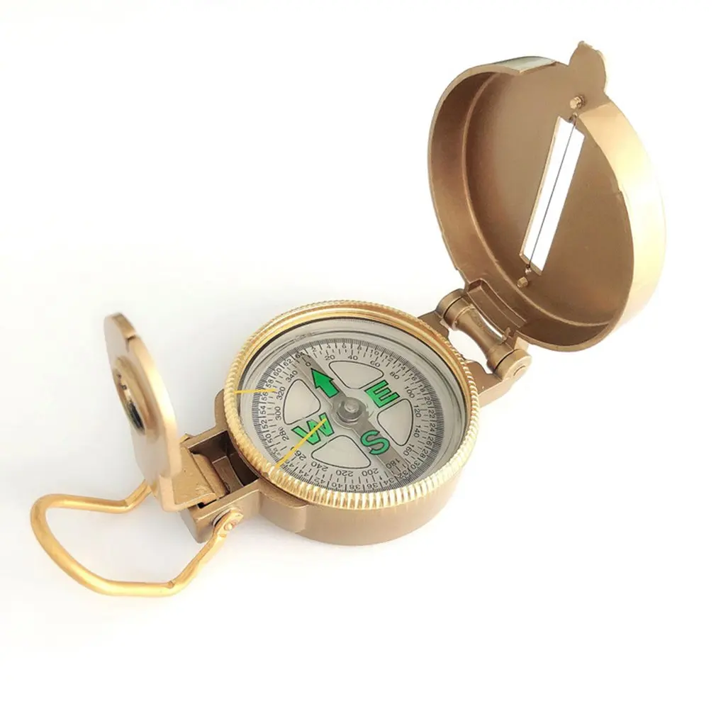 

Outdoor Camping Tool Compass Metal Portable Lens Climbing Compass 2018 Newest Drop Shipping